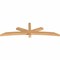 Ekena Millwork Alberta Smooth Timber Gable Bracket, Western Red Cedar, 84"W x 24"H x 3 1/2"D x 3 1/2"F, 7/12 Pitch GBW084X24X0404ALB00SWR - alternate 2